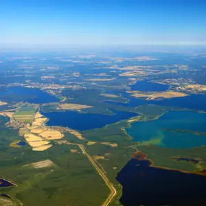 Luftbild Seenverbund Lausitzer Seenland
