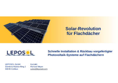 LEPOSOL PVAnlagen Flachdach 20260610